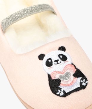 Chaussons fille ballerines dessus panda à bride scintillante  vue6 - GEMO (ENFANT) - GEMO