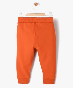 Pantalon de jogging avec ceinture bord-côte bébé garçon vue3 - GEMO 4G BEBE - GEMO