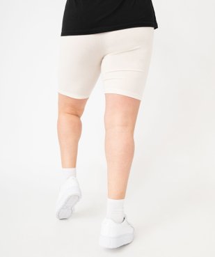 Short en maille extensible avec ceinture élastique  femme grande taille vue3 - GEMO 4G GT - GEMO