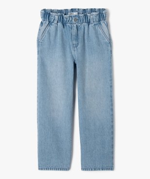 Jean wide leg avec ceinture élastique ajustable fille vue2 - GEMO (ENFANT) - GEMO