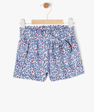 Short fluide à motifs fleuris bébé fille vue1 - GEMO 4G BEBE - GEMO