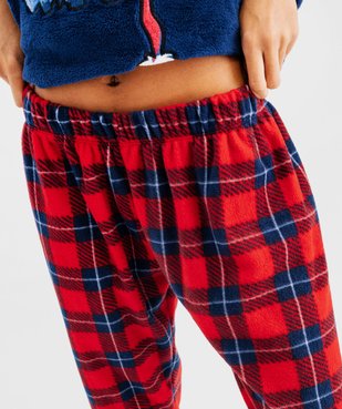 Pyjama de Noël chaud motif Stitch femme - Disney vue4 - LILO & STITCH - GEMO