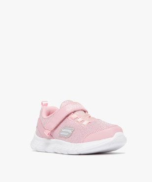 Baskets filles souples en mesh effet pailleté et à scratch - Skechers vue2 - SKECHERS - GEMO