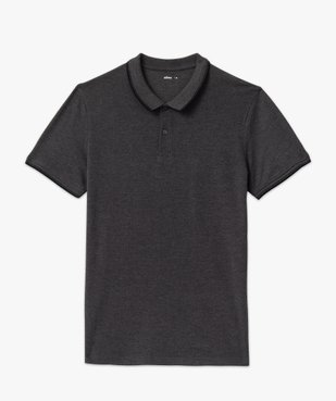 Polo à manches courtes et finitions fantaisie homme vue4 - GEMO 4G HOMME - GEMO