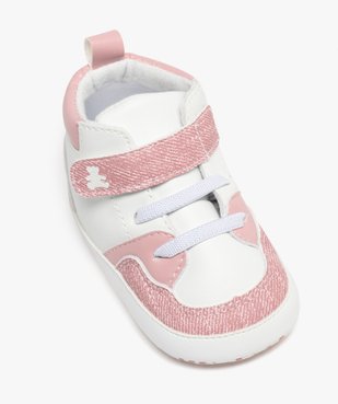 Chaussons de naissance baskets bébé fille - LuluCastagnette vue5 - LULU G4G - GEMO