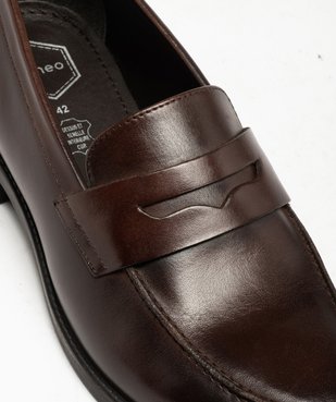 Mocassins dessus cuir homme - Tanéo vue6 - TANEO - GEMO