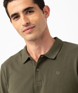Polo à manches courtes en maille piquée homme vue2 - GEMO 4G HOMME - GEMO