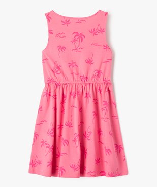 Robe sans manches à motifs fleuris fille vue3 - GEMO (ENFANT) - GEMO