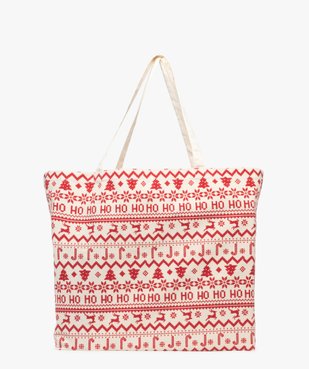 Tote bag à motifs de Noël vue1 - GEMO (ACCESS) - GEMO