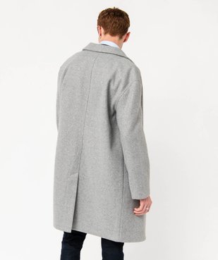 Manteau mi-long à col tailleur homme vue3 - GEMO 4G HOMME - GEMO