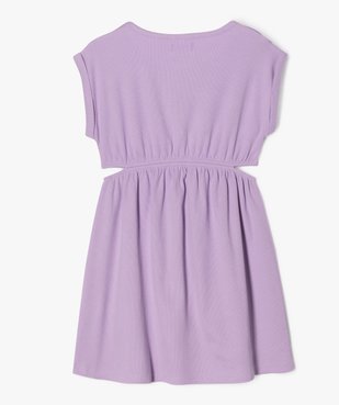 Robe en maille côtelée avec ouvertures à la taille fille vue3 - GEMO (ENFANT) - GEMO