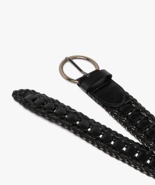 Ceinture tressée avec boucle ronde en métal femme vue3 - GEMO (ACCESS) - GEMO