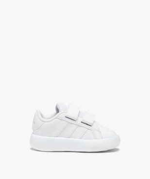 Baskets bébé fille unies à double scratch avec semelle souple Grandcourt – Adidas vue2 - ADIDAS - GEMO