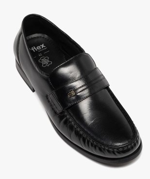 Mocassins homme unis dessus et intérieur cuir vue11 - G'FLEX - GEMO