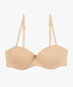  Soutien-gorge bandeau en microfibre avec bretelles muti-positions vue4 - GEMO 4G FEMME - GEMO