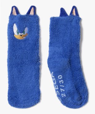 Chaussettes épaisses en maille chenille imprimé avec détails en relief garçon - Sonic vue2 - SONIC - GEMO