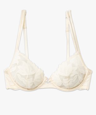 Soutien-gorge corbeille en dentelle avec fines bretelles vue4 - GEMO(HOMWR FEM) - GEMO