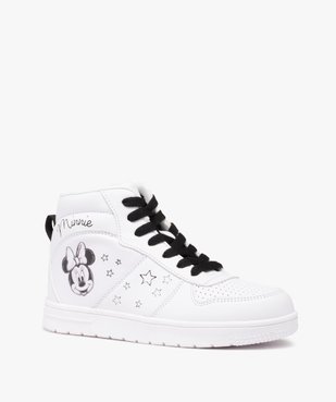 Baskets fille mid-cut à fermeture lacets et zip - Minnie vue2 - MINNIE - GEMO