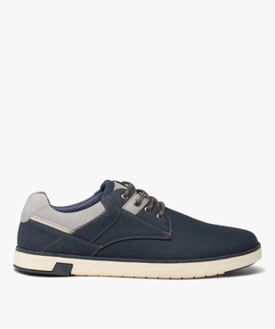 Derbies homme casual à lacets avec semelle contrastante vue1 - GEMO (CASUAL) - GEMO