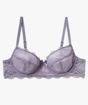 Soutien-gorge à armatures forme corbeille en dentelle vue4 - GEMO(HOMWR FEM) - GEMO