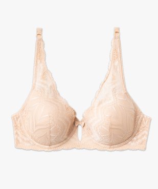 Soutien-gorge grande taille emboitant à armatures et coques fines  vue4 - GEMO(HOMWR FEM) - GEMO