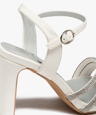 Sandales femme à talon haut et brides strass vue7 - FOLLOW ME - GEMO