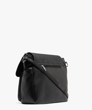 Sac besace grand format multimatière femme vue2 - GEMO (ACCESS) - GEMO