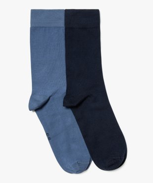 Chaussettes fines tige haute homme (lot de 2) vue1 - GEMO(HOMWR HOM) - GEMO