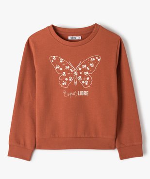 Sweat fille léger avec imprimé devant vue1 - GEMO (ENFANT) - GEMO