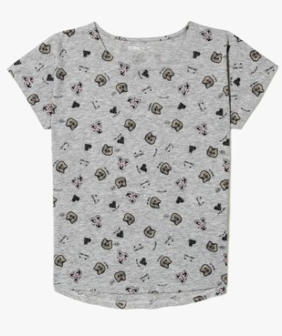 Tee-shirt ado fille à motifs vue1 - GEMO (JUNIOR) - GEMO