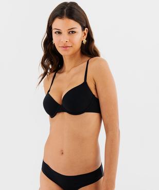 Soutien-gorge corbeille à armatures et bonnets moulés en microfibre vue2 - GEMO 4G FEMME - GEMO