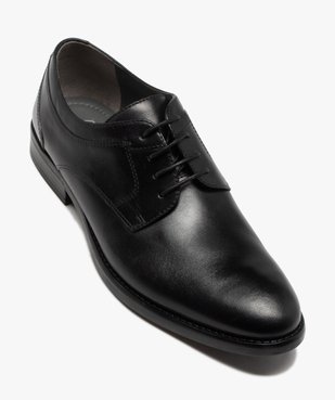 Derbies homme dessus en cuir uni à lacets ronds - Taneo vue5 - TANEO - GEMO