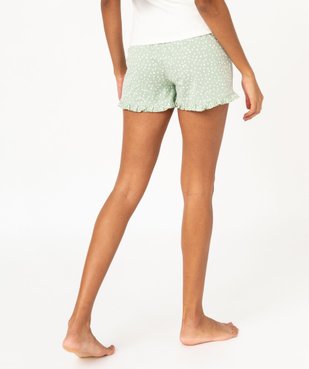 Short de pyjama avec finitions froncées femme vue2 - GEMO 4G FEMME - GEMO