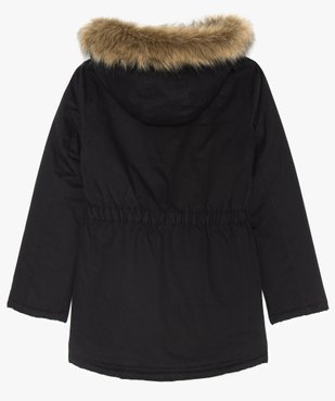 Doudoune fille doublée sherpa avec capuche  vue3 - GEMO (JUNIOR) - GEMO