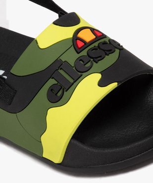 Mules de piscine garçon à bride talon élastique et bandeau camouflage - Ellesse vue6 - ELLESSE - GEMO