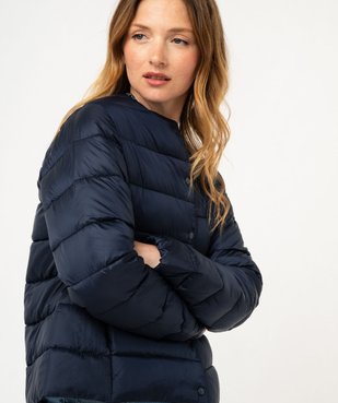 Blouson matelassé à col rond femme vue1 - GEMO 4G FEMME - GEMO