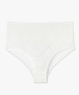 Culotte taille haute en dentelle femme vue4 - GEMO(HOMWR FEM) - GEMO