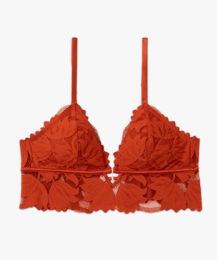 Soutien-gorge triangle en dentelle avec mousses amovibles vue5 - GEMO(HOMWR FEM) - GEMO