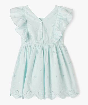 Robe à volants avec broderies anglaises fille vue3 - GEMO (ENFANT) - GEMO