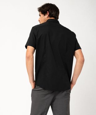 Chemise homme à manches courtes coupe Regular - Repassage facile vue3 - GEMO (HOMME) - GEMO