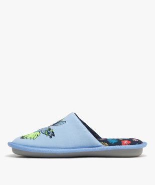 Chaussons mules plates à motif brodé femme - Stitch vue3 - LILO & STITCH - GEMO