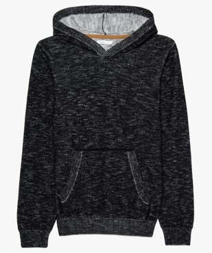 Pull garçon à capuche avec poche kangourou vue1 - GEMO (JUNIOR) - GEMO