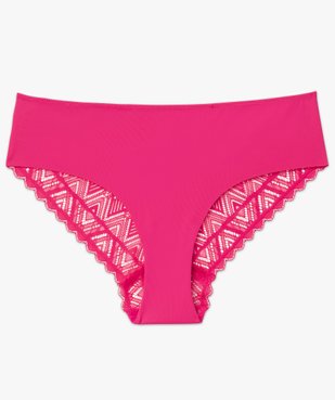 Shorty en microfibre et dentelle femme vue4 - GEMO(HOMWR FEM) - GEMO