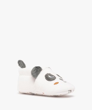 Chaussons de naissance bébé garçon panda vue2 - GEMO 4G BEBE - GEMO