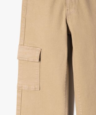 Pantalon cargo straight à taille ajustable fille vue2 - GEMO (ENFANT) - GEMO