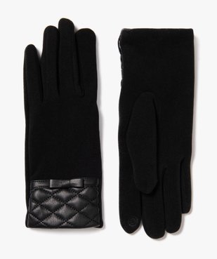 Gants tactiles avec poignet matelassé femme vue1 - GEMO (ACCESS) - GEMO