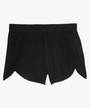 Short fille ample et fluide à pompons vue1 - GEMO (JUNIOR) - GEMO