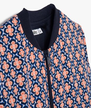 Veste fille zippée en viscose imprimée vue3 - GEMO (ENFANT) - GEMO