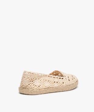 Ballerines femme style espadrilles dessus macramé vue4 - GEMO (SPORTSWR) - GEMO