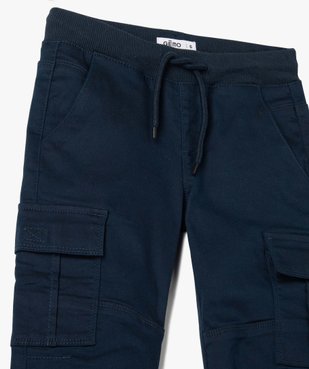 Pantalon multipoches en matière résistante garçon vue4 - GEMO 4G GARCON - GEMO